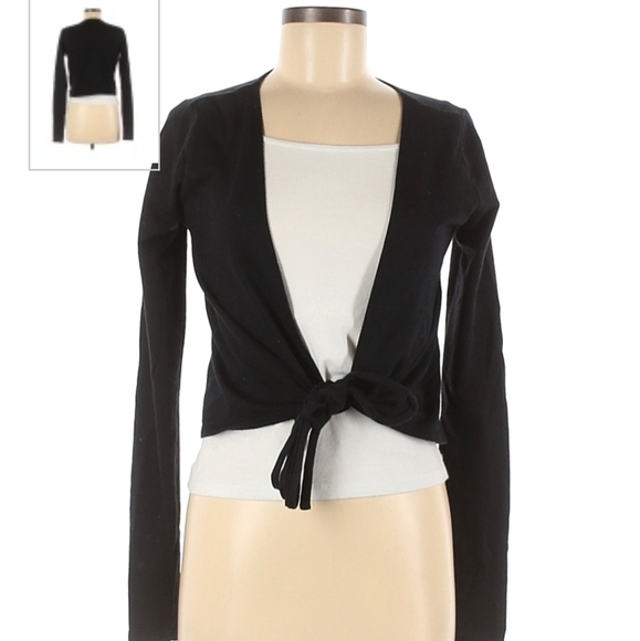 Fabletics Side Tie Crop Sweater with Thumbhole Cuffs - Picture 6 of 9